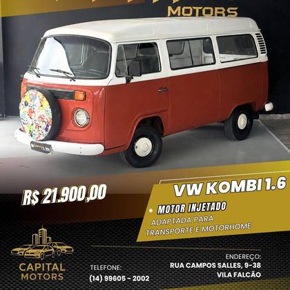 VOLKSWAGEN KOMBI 1.6 MI STD 8V ÁLCOOL 3P MANUAL VOLKSWAGEN KOMBI 1.6 MI STD 8V ÁLCOOL 3P MANUAL